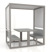 3d model Dining booth (Quartz gray) - preview