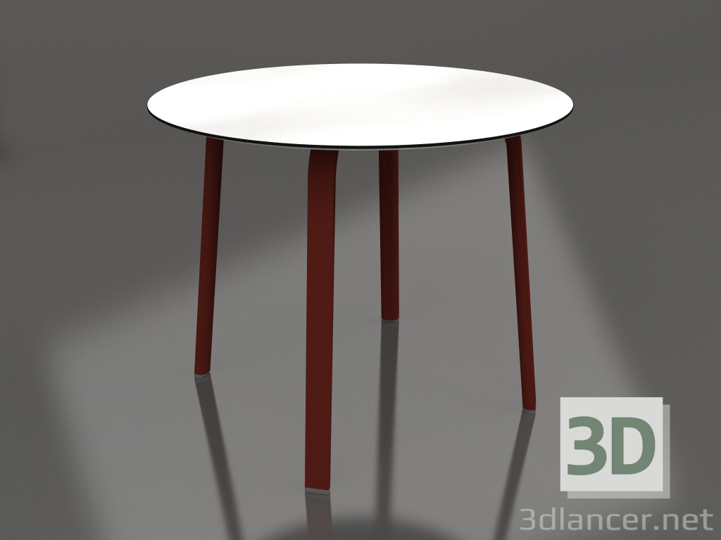 Modelo 3d Mesa de jantar redonda Ø90 (Vinho Tinto) - preview