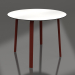 3d model Mesa de comedor redonda Ø90 (Rojo vino) - vista previa