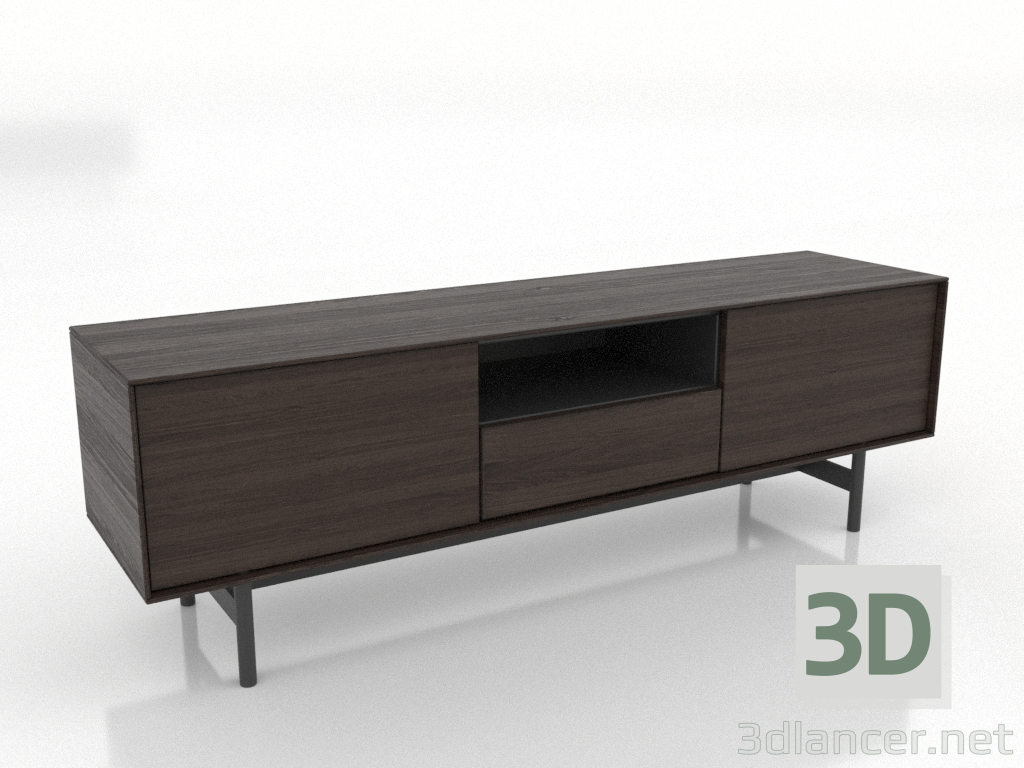 modello 3D Mobile TV 1450 mm (frassino noce) - anteprima modello 3D Mobile TV 1450 mm (frassino noce) - anteprima