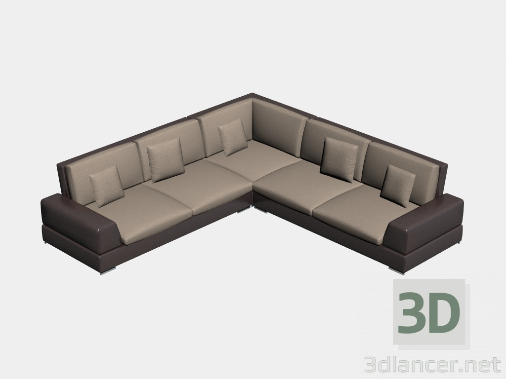 3d model Sofá de esquina Ralph - vista previa