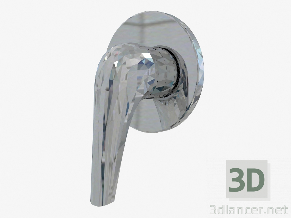 modello 3D Miscelatore doccia nascosto senza un interruttore sulla doccia Jaguar Line (BDX 044L) - anteprima