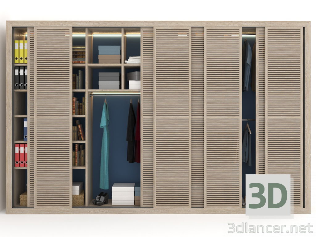 Kleiderschrank 3D-Modell kaufen - Rendern