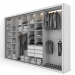 3d Wardrobe model buy - render