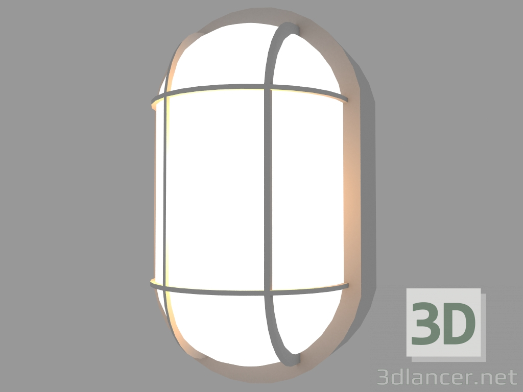 3d model Wall lamp PLAFONIERE OVAL WITH CAGE (S14G) - preview