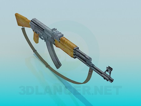 3d model AK - vista previa