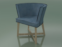 Sillón semicircular (26, Rovere Sbiancato)