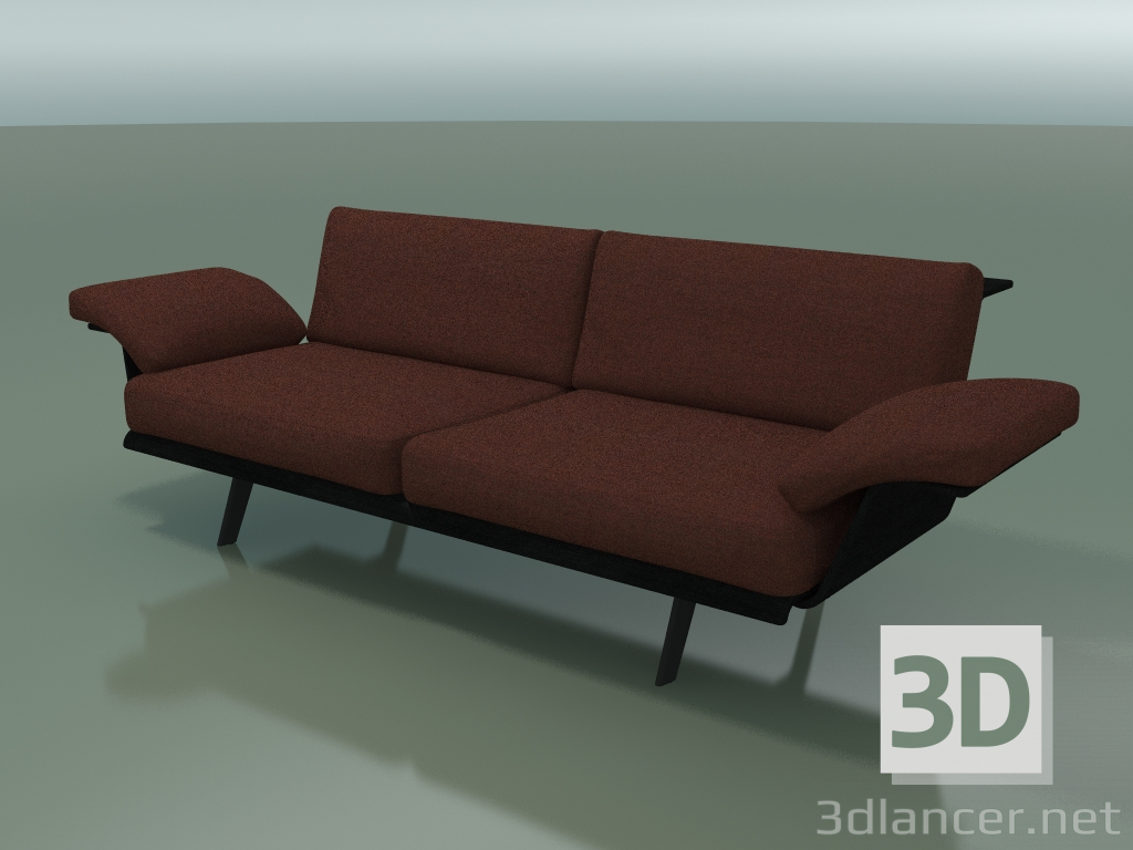 3d model Módulo central Lounge 4402 (L 180 cm, negro) - vista previa