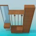 3D Modell Flurgarderobe - Vorschau