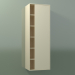 3d model Armario de pared con 1 puerta derecha (8CUCEDD01, Bone C39, L 48, P 36, H 144 cm) - vista previa