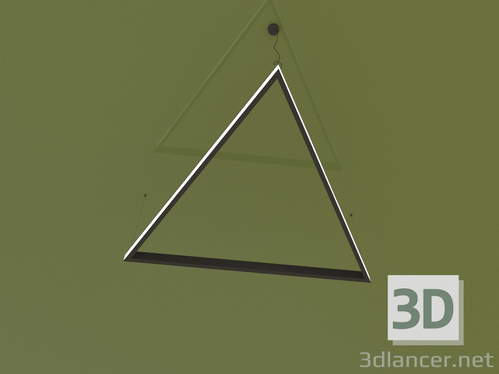 Modelo 3d Luminária LADO TRIANGOLO (1289 mm) - preview