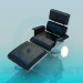 3d model Chair and ottoman set - preview