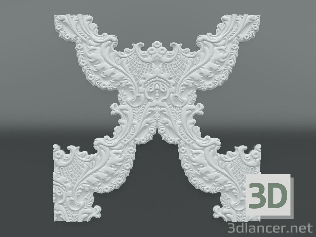 Modelo 3d Painel 3d de gesso S-220 - preview