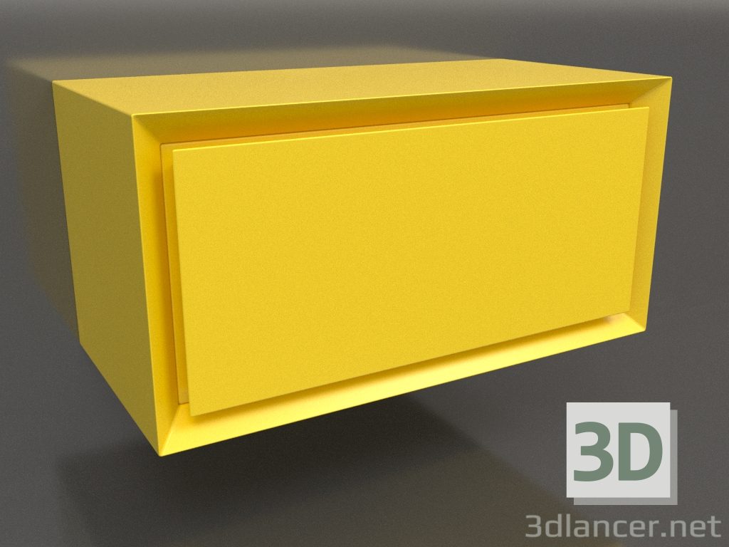 3d model Mueble TM 011 (400x200x200, amarillo luminoso) - vista previa