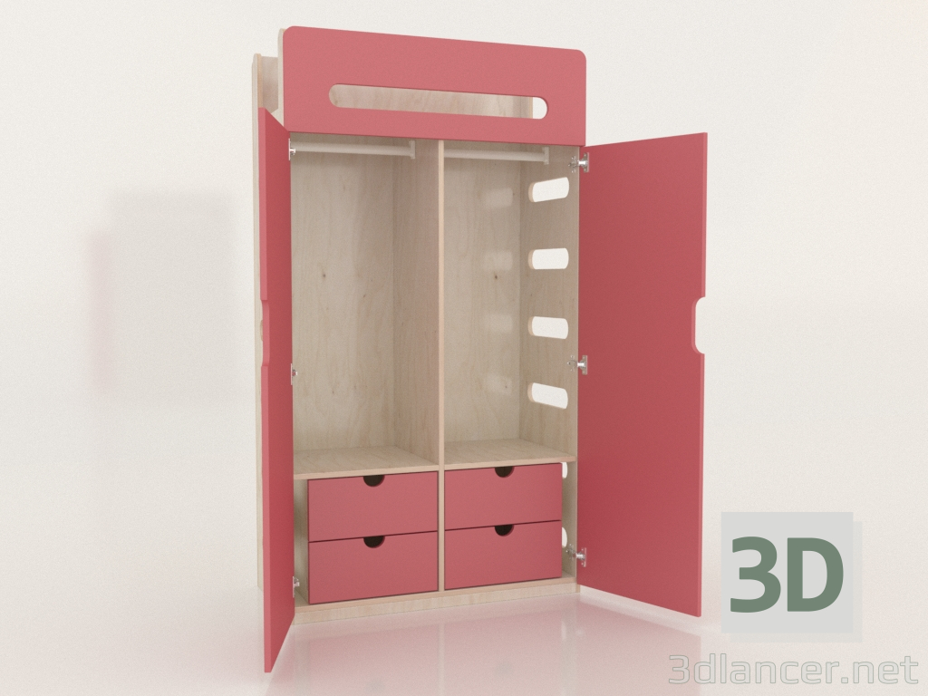 Modelo 3d Guarda-roupa aberto MOVE WE (WEMWE1) - preview