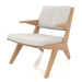 3d model Sillón con estructura de madera (roble claro) - vista previa