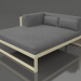 3D Modell XL-Modulsofa, Abschnitt 2 links (Gold) - Vorschau