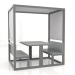 3d model Dining booth (Anthracite) - preview