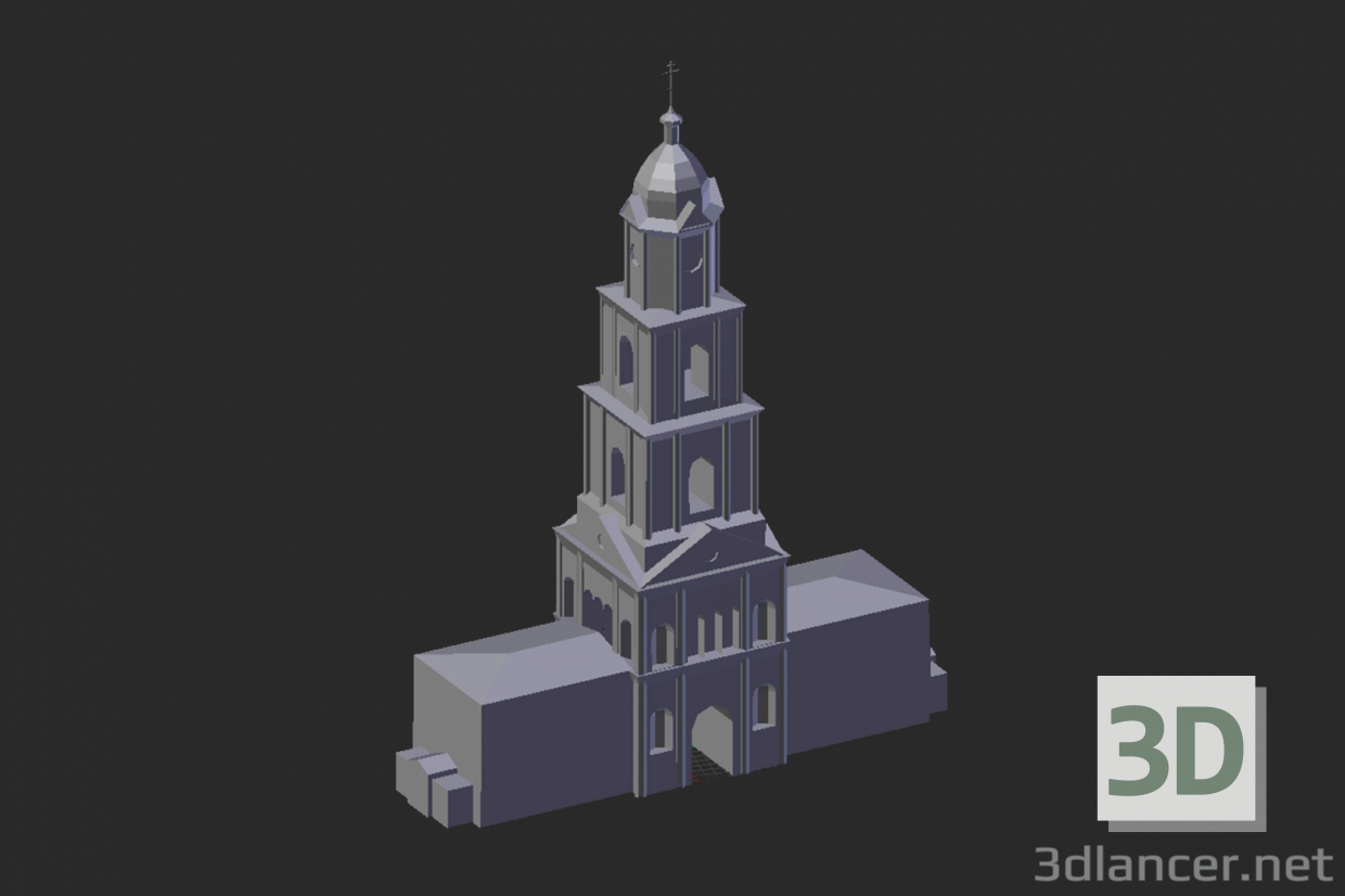 modello 3D Diveevo. Campanile - anteprima