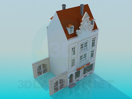 modello 3D Casa - anteprima