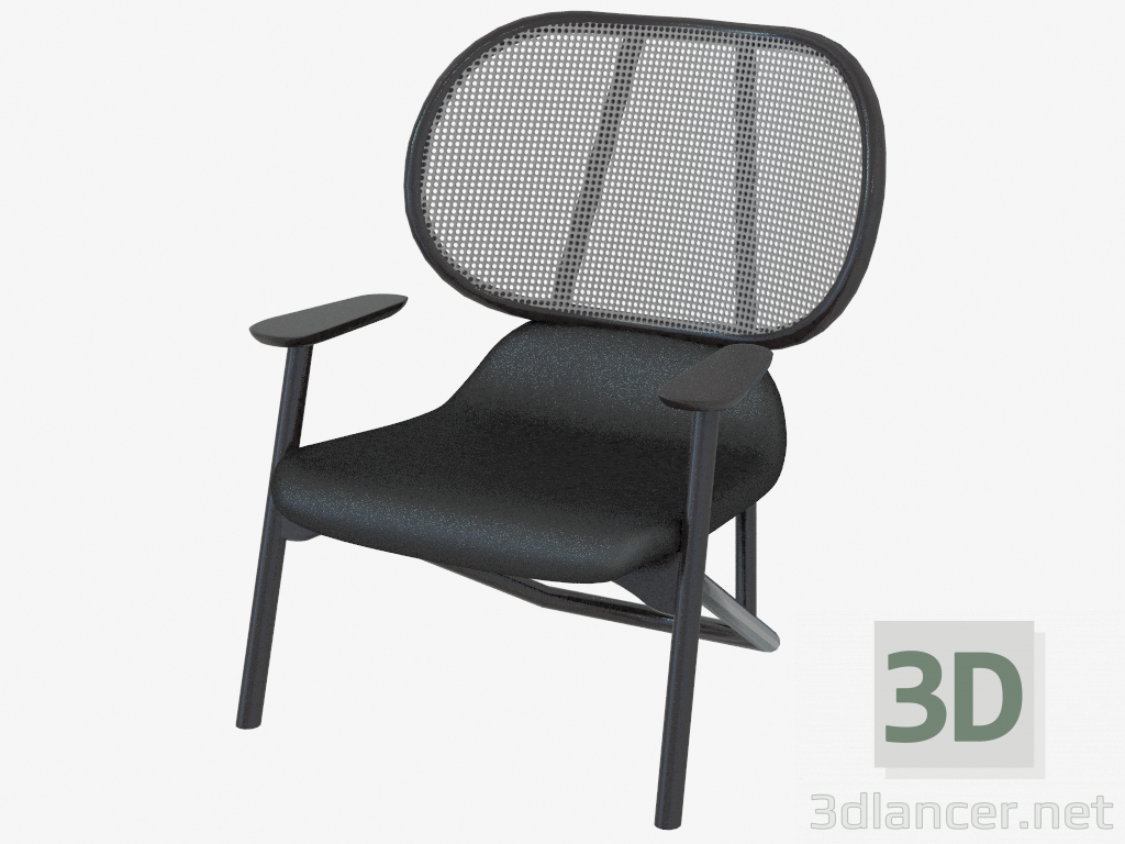 modello 3D Sedia di vimini - anteprima