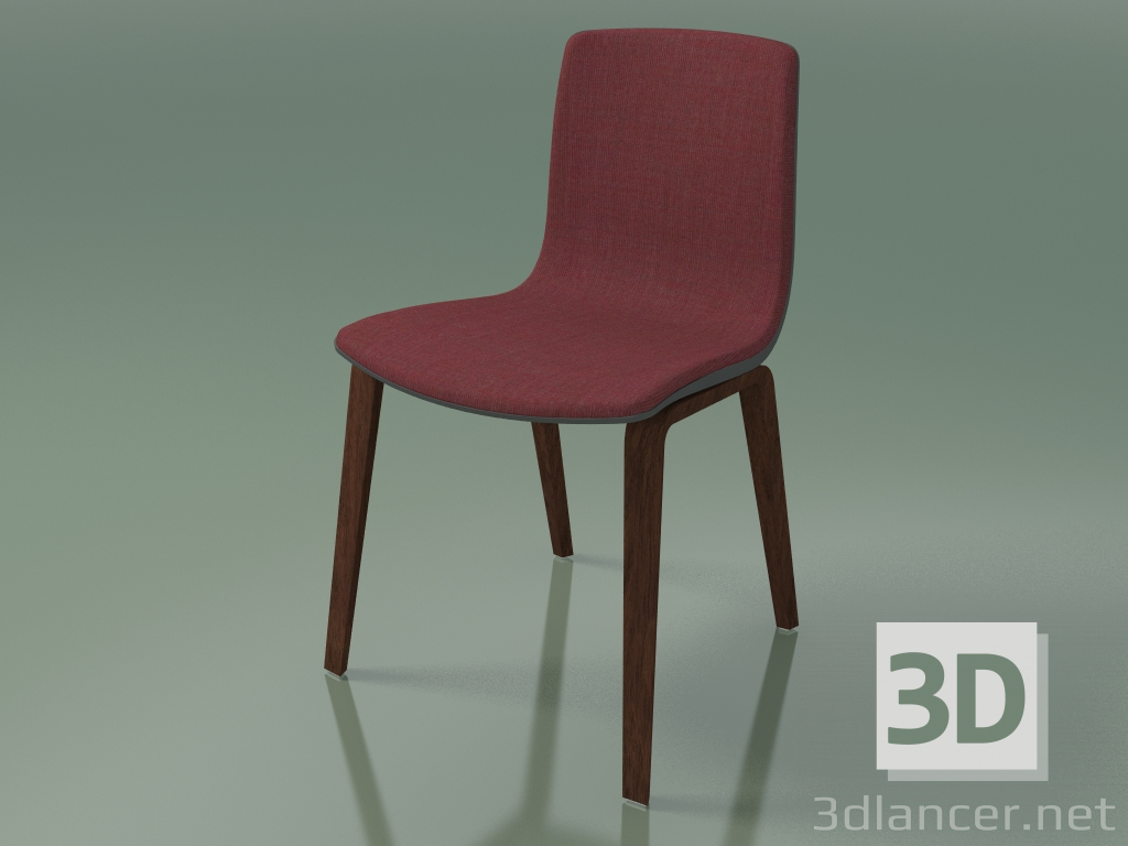 3D modeli Sandalye 3966 (4 ahşap ayak, polipropilen, döşeme, ceviz) - önizleme