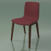 3d model Chair 3966 (4 wooden legs, polypropylene, upholstery, walnut) - preview