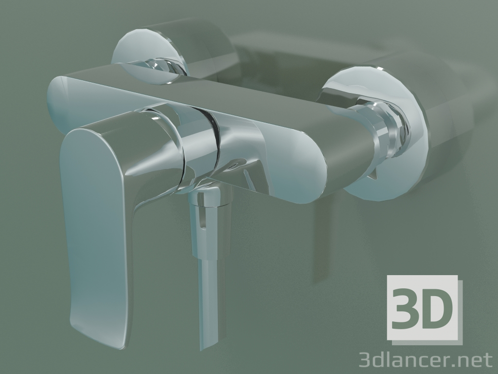 3d model Single lever shower mixer (31680000) - preview