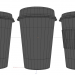 3d Coffee Cup (3 different styles Cups & Caps) model buy - render