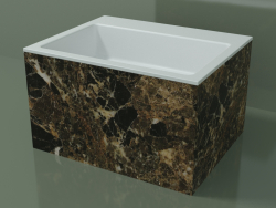 Lavabo da appoggio (01R132302, Emperador M06, L 60, P 48, H 36 cm)