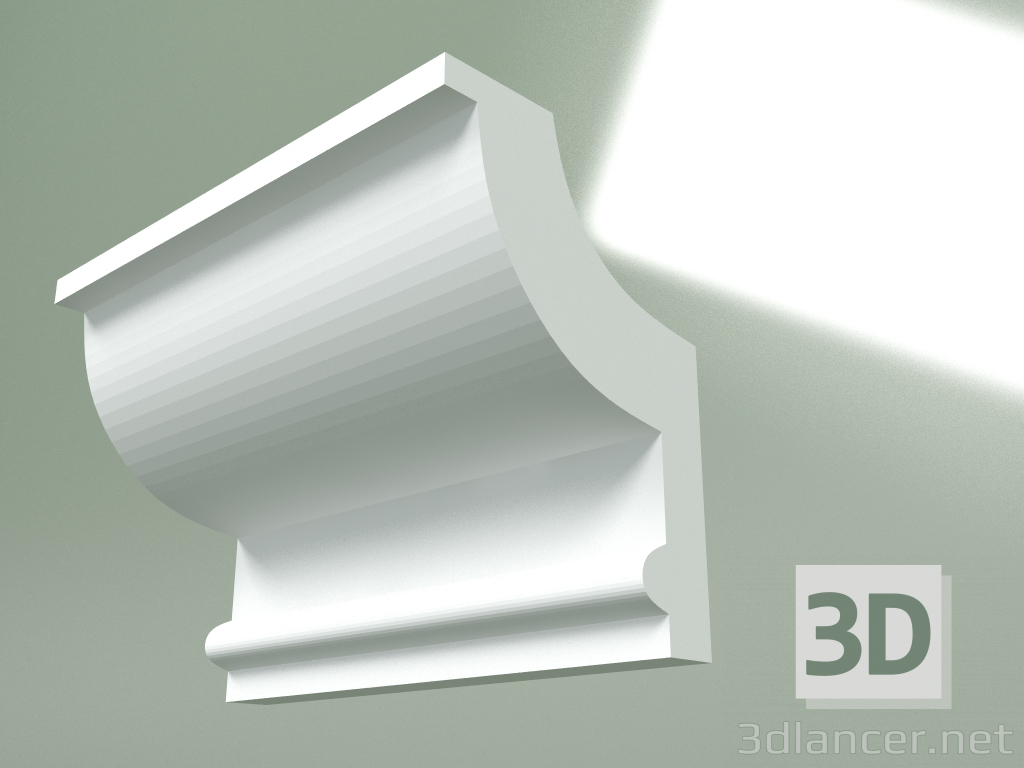 Modelo 3d Cornija de gesso (plinto de teto) KT341 - preview