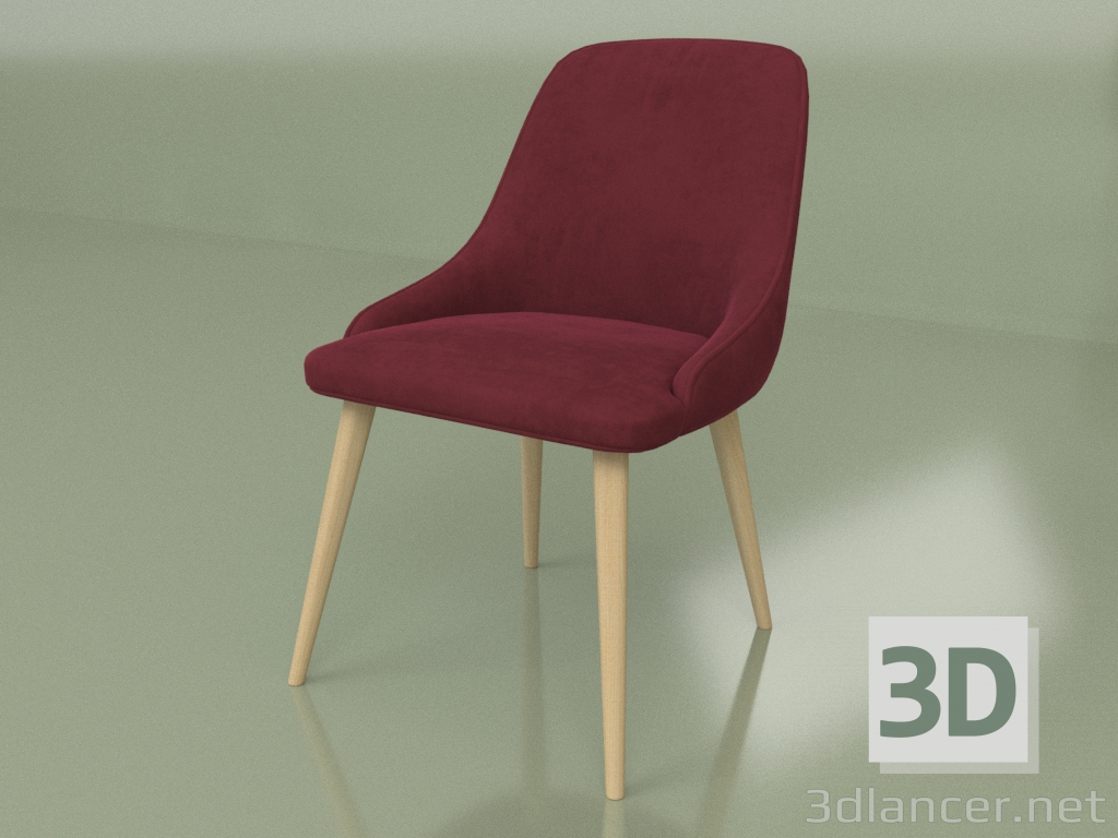 3d model Silla Verdi (patas de árbol) - vista previa