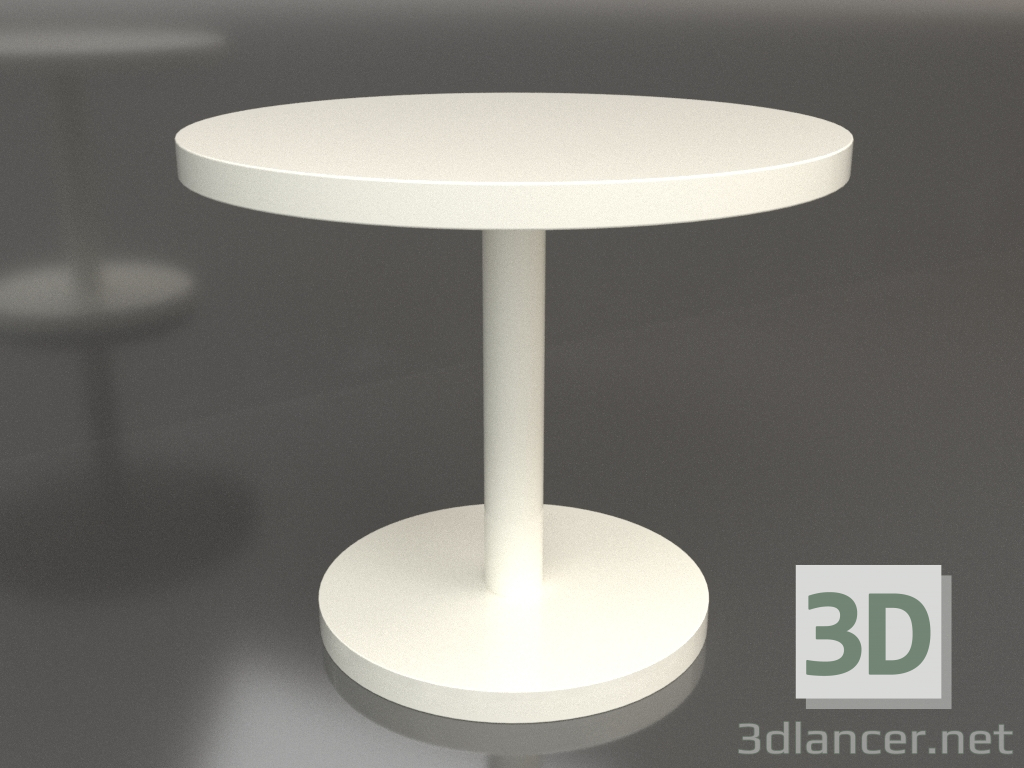 3D modeli Yemek masası DT 012 (D=900x750, beyaz plastik renk) - önizleme