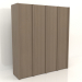 3D Modell Kleiderschrank MW 05 Holz (2465x667x2818, Holzgrau) - Vorschau