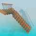 3d model Corner stairs - preview