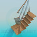 3d model Corner stairs - preview