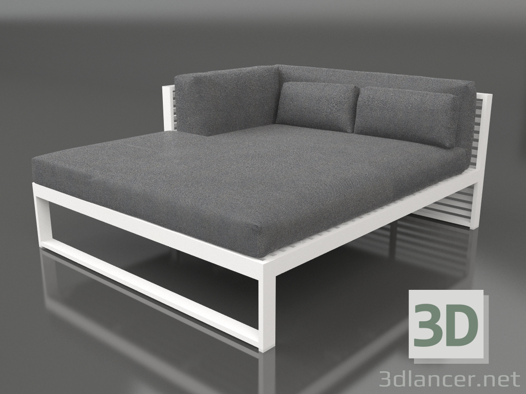 Modelo 3d Sofá modular XL, seção 2 esquerda (branco) - preview