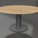 3d model Dining table Ø150 (Anthracite, Iroko wood) - preview