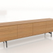 modello 3D Mobile TV LARGE 2000 mm (rovere naturale) - anteprima