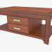 3d model Coffee table with two drawers LG216 - preview