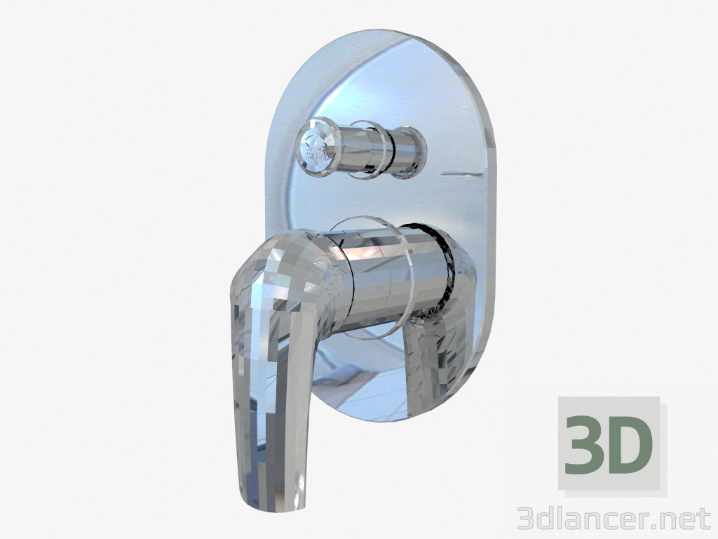 Modelo 3d Misturador de duche escondido com um interruptor no chuveiro Jaguar Line (BDX 044P) - preview