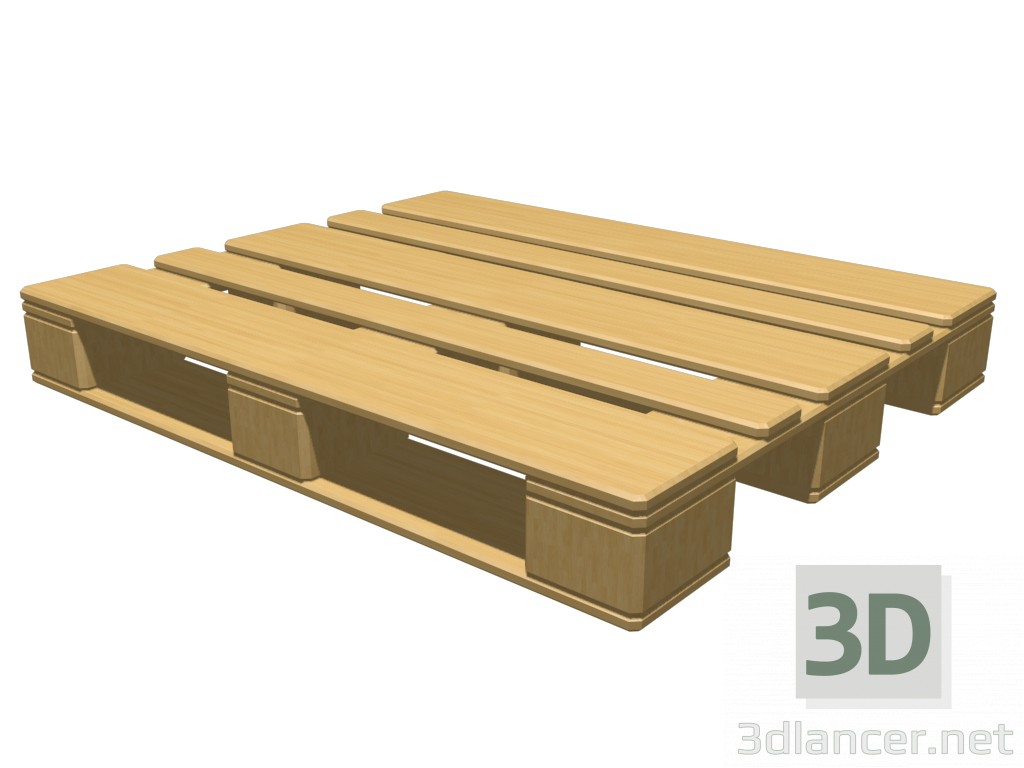 3d model pallet - preview