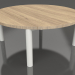 modèle 3D Table basse D 90 (Gris agate, bois Iroko) - preview