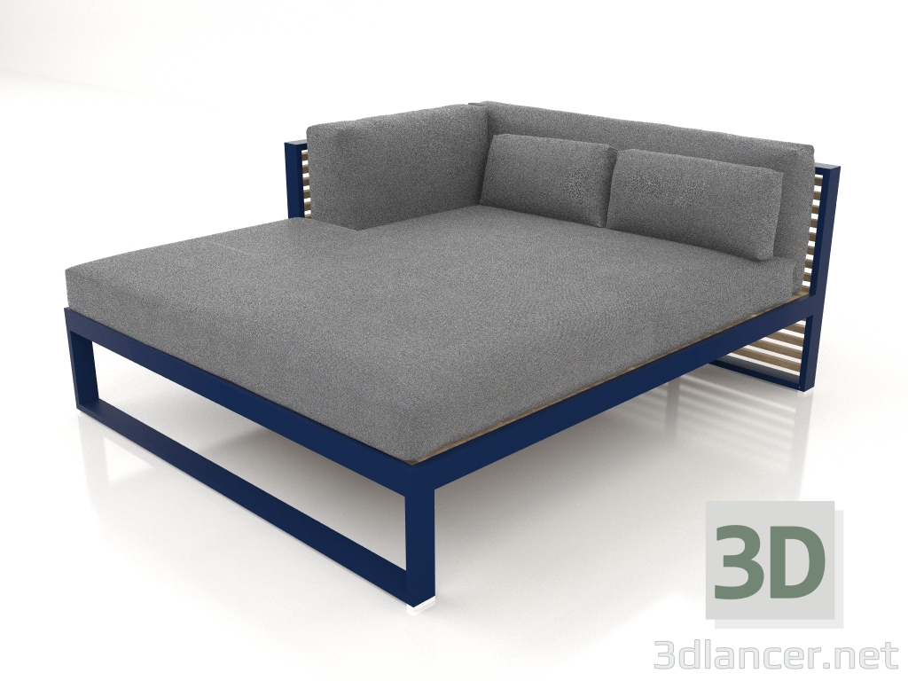 3d model XL modular sofa, section 2 left (Night blue) - preview