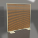 modello 3D Parete divisoria in legno artificiale e alluminio 150x150 (Roble golden, Gold) - anteprima