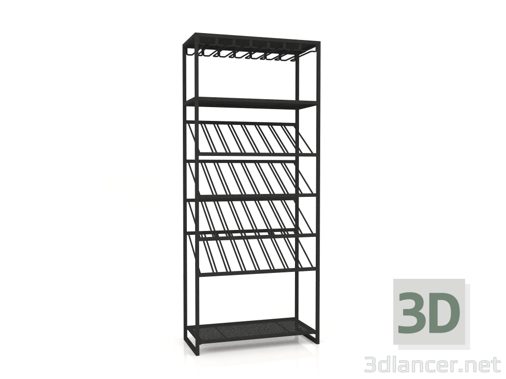 3d model Botellero Cantor (Negro) - vista previa