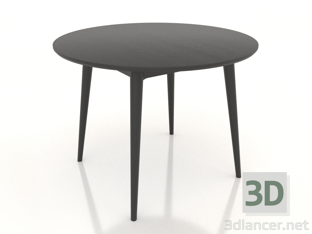 3d модель Стол обеденный Экарма круглый 1000 мм (Oak black) – превью