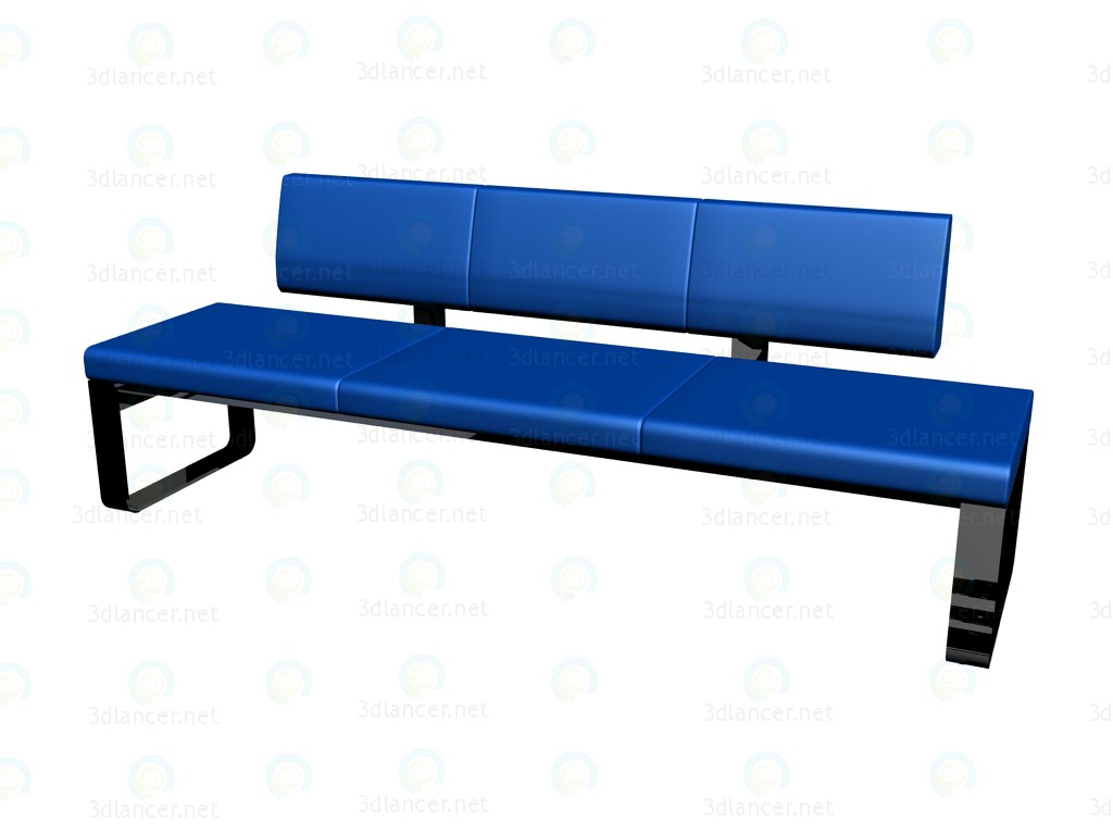 3 डी मॉडल Backrest RB220 3 के साथ पीठ - पूर्वावलोकन