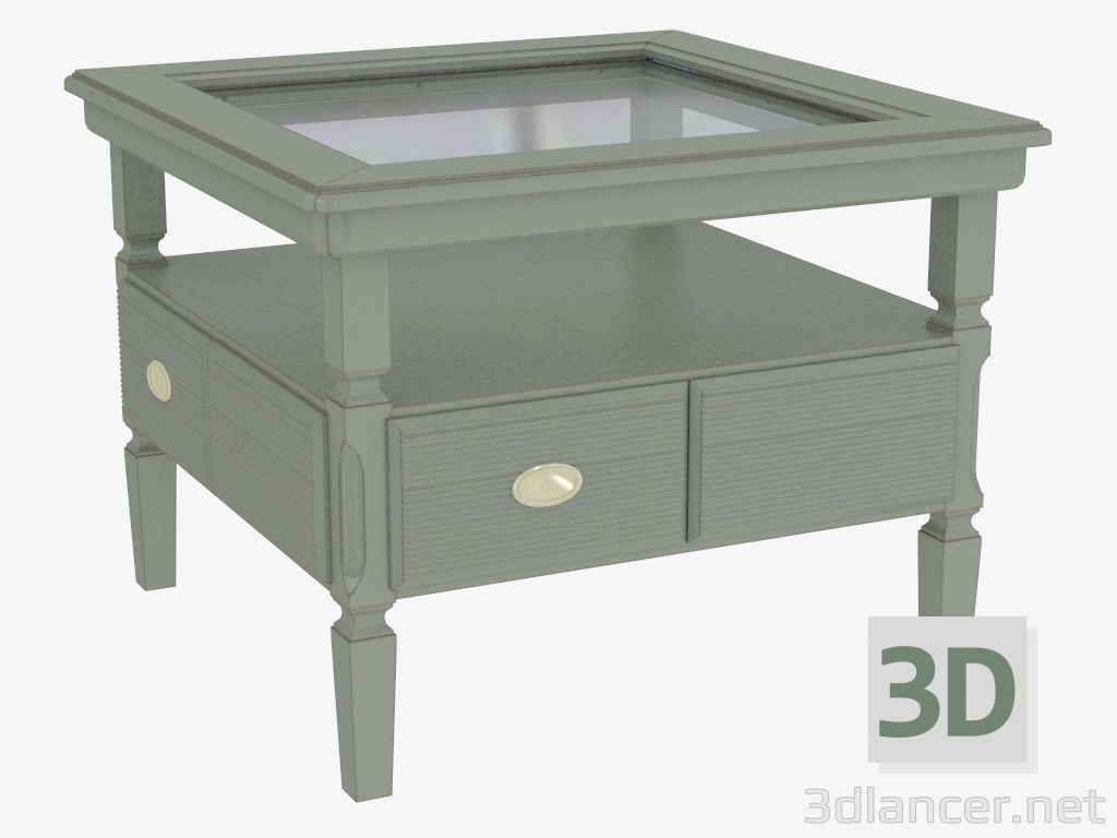 3D Modell Couchtisch mit Schubladen FS1111 - Vorschau