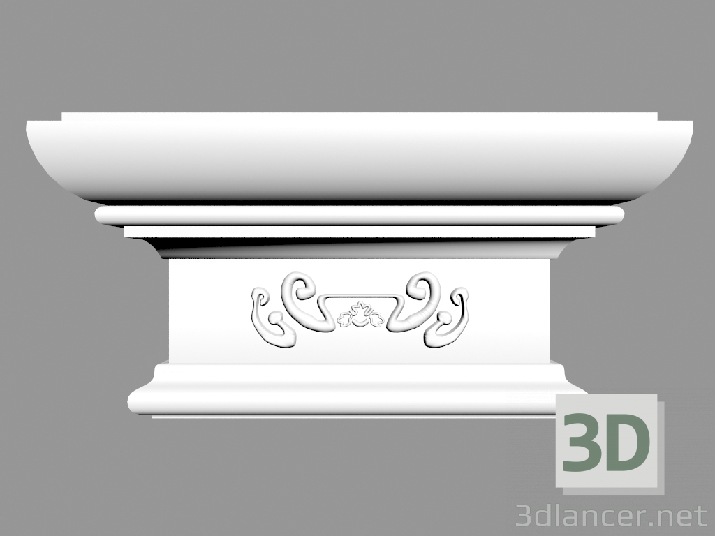 3D Modell Pilaster (Hauptstadt) PL564 - Vorschau